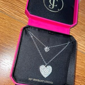 Juicy Couture Double strand heart necklace